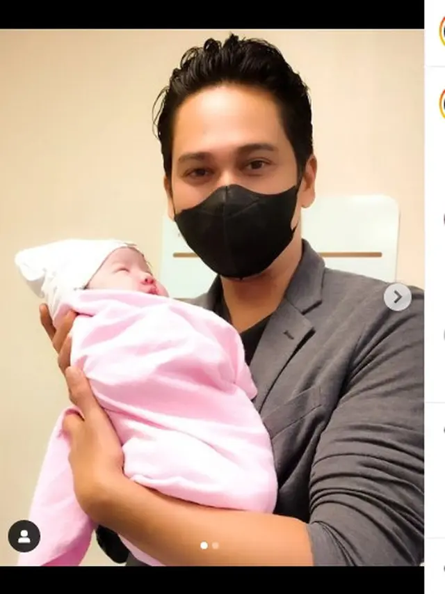 Rama Michael dikaruniai anak keenam, Laicabella Aluna Ranch (Foto: Instagram rama_michael)