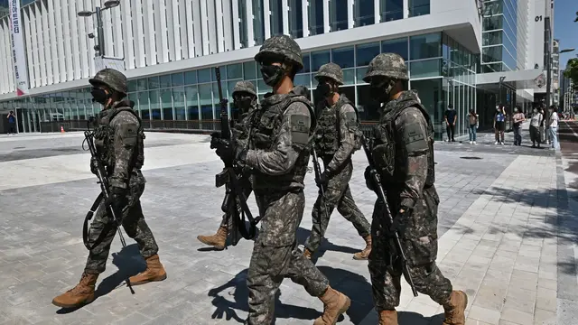 Melihat Tentara Korea Selatan Latihan Anti-Teror