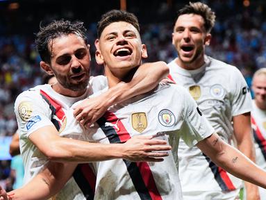 Manchester City tampil luar biasa saat menghancurkan Al Ain dalam laga kedua Grup G Piala Dunia Antarklub 2025. (AP Photo/Mike Stewart)