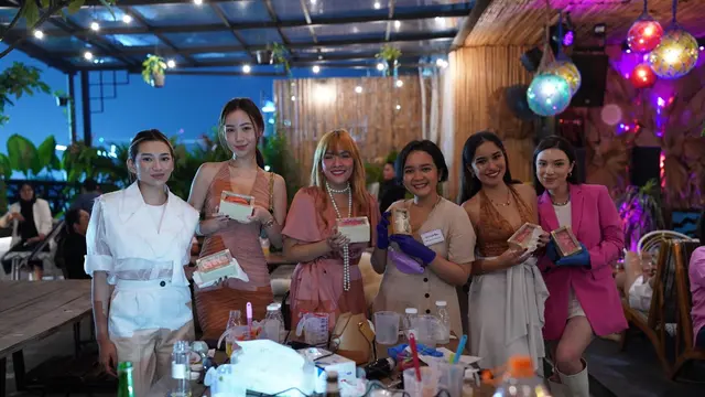Suasana peluncuran Hoegaarden di Indonesia, yang digelar di Senayan Jakarta, November 2022, dan dihadiri influencer Shannon Dorothea. (Foto: Dok. Hoegaarden Indonesia)