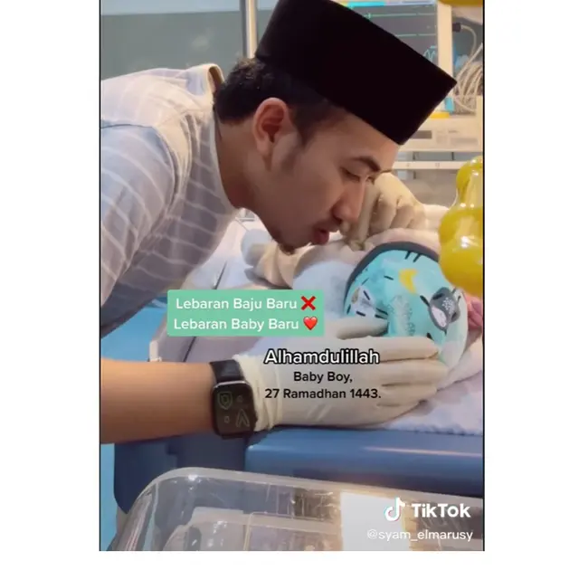 Jihan Salsabila Melahirkan, Ini 6 Potret Ustaz Syam Elmarusy Dampingi Istri di RS