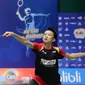 Atlet bulu tangkis PB Djarum Calvin Kennedy Chendrawinata lolos ke final nomor Tunggal Putra U-15 Yuzu Isotonic Magelang Open 2022. Calvin mengalahkan&nbsp;Tegar Alfarisi Jalu Pamungkas dari PMS Solo melalui pertandingan sengit dengan skor 21-18 dan 21-10 selama 32 menit di GOR Djarum Magelang, Jawa Tengah, Jumat (16/9/2022). (foto: istimewa)