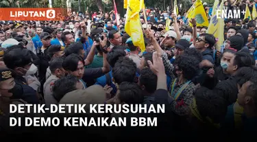Demo BBM Naik di Depan Istana Negara Berakhir Ricuh