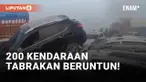 Tragis! 200 Kendaraan Tabrakan Beruntun Akibat Kabut Tebal