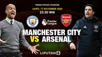 Manchester City vs Arsenal (Liputan6.com/Triyasni)