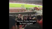 Nyanyikan Rayuan Pulau Kelapa, Putri Ariani Bikin Merinding Saat Tampil di Pembukaan Argentina vs Indonesia (doc: Twitter.com)