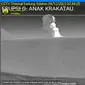 Gunung Anak Krakatau kembali erupsi, Senin (4/12/2023), pukul 02.42. (Liputan6.com/ Dok PVMBG)