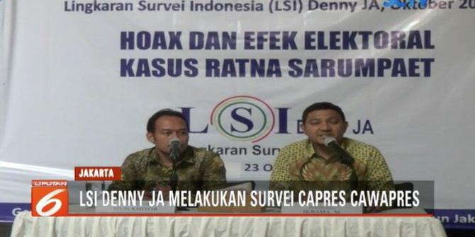 Elektabitas Jokowi-Ma'ruf Naik 4 Persen Akibat Hoaks Ratna Sarumpaet
