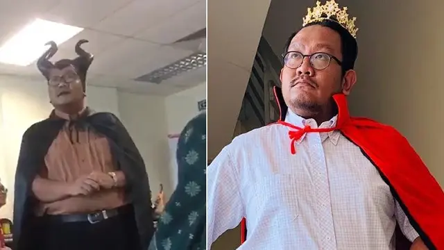 dosen jadi berbagai karakter saat mengajar (foto: worldofbuzz)