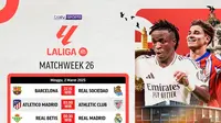 Jadwal Siaran Langsung Liga Spanyol 2024/2025 Matchweek 26 di Vidio