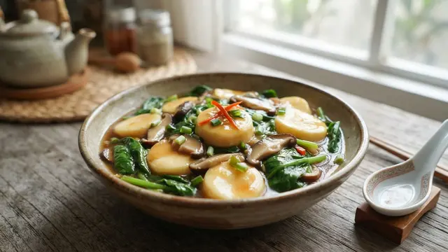 Resep Tahu Bayam Saus Tiram