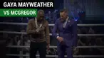 Berita video gaya Floyd Mayweather dan Conor McGregor saat bertemu di atas ring. Momen ini terjadi saat acara promosi di London, Inggris.