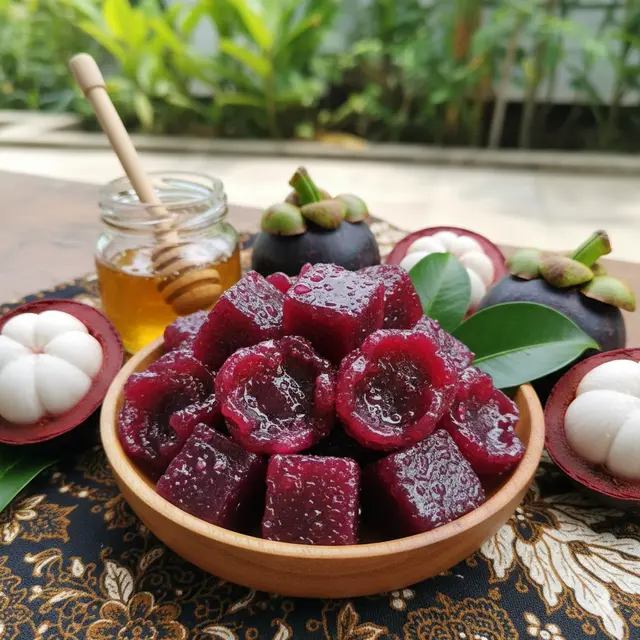 Camilan kulit manggis (Foto: Gemini AI)