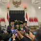 Wakil menteri komunikasi dan informatika (wamen kominfo), Angga Raka Prabowo setelah resmi dilantik Presiden Jokowi di Istana Negara Jakarta. (Liputan6.com/Radityo Priyasmoro)