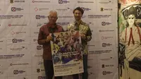 Presiden Direktur PT Agung Podomoro Land Tbk., Bacelius Ruru dan Presiden dan CEO Amazing Sports Lab Japan Inc. & NARA CLUB, Mitsuru Hamada, dalam konferensi pers Agung Podomoro Land Cup U-12 Junior Soccer World Challenge 2026 South East Asia Qualifier yang digelar di Jakarta pada 5-7 Juni 2026. (Bola.com/QComm)