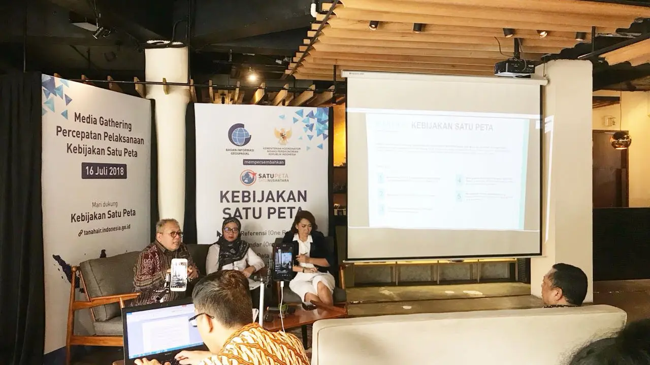 Kebijakan Satu Peta (One Map Policy) bisa keluar sebelum 17 Agustus 2018. Foto: Liputan6.com/Bawono
