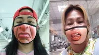 Bikin Terkecoh, 6 Masker dengan Gambar Ekspresi Wajah Ini Kocak Banget