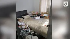 Sebuah video beredar di media sosial, menunjukkan kondisi kamar seorang cewek yang penuh dengan sampah. Sampai-sampai kamarnya itu menjadi sarang kecoak.
