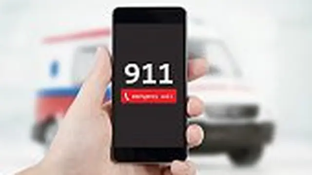 Ilustrasi Menelepon 911.