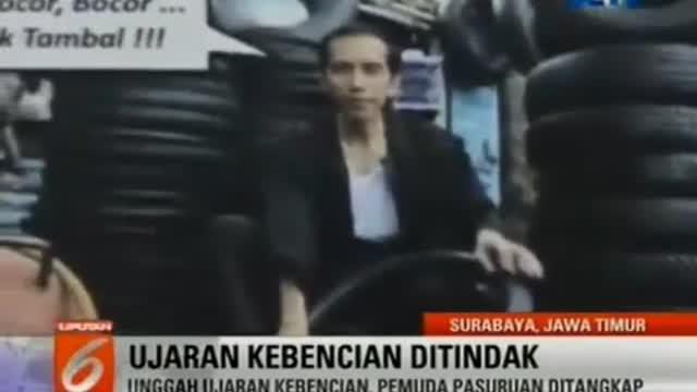 Pria 20 tahun ini terancam dijerat enam tahun penjara lantaran diduga menghina Presiden Joko Widodo dan Kapolri Tito Karnavian
