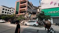 Gempa menyebabkan kehancuran besar di Thailand dan Myanmar. (Foto: AFP)