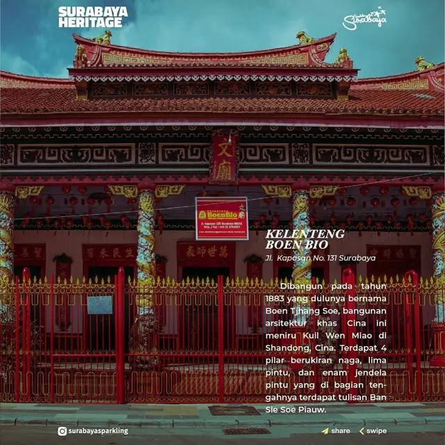 5 Potret Klenteng di Surabaya yang Berstatus Cagar Budaya, Jadi Saksi Penting