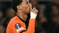 Hugo Ekitike saat memperkuat Timnas Belanda. (Glyn KIRK / AFP)
