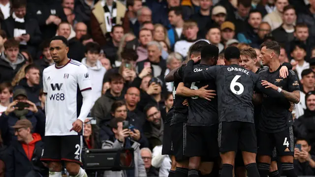 Bantai Fulham, Arsenal Kokoh Puncaki Klasemen Liga Inggris