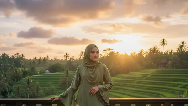 Abaya Satin Polos