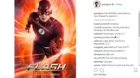 Postingan Grant Gustin tentang kostum baru The Flash (Instagram/grantgust)