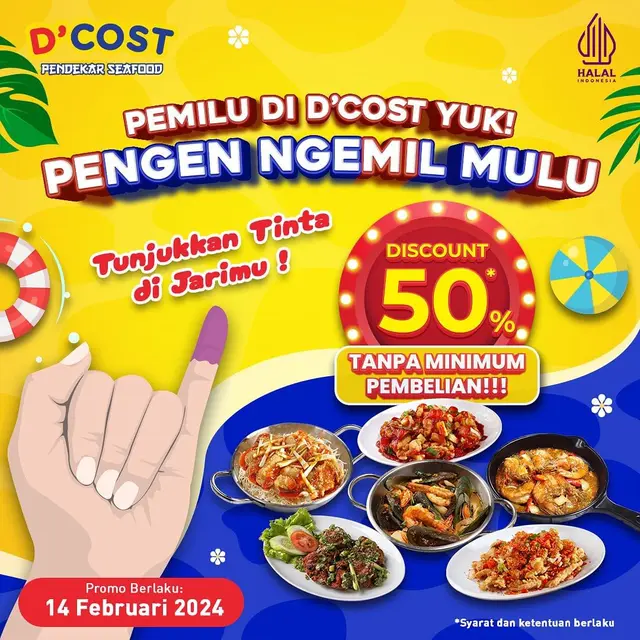 20 Promo Pemilu 2024, Jangan Golput Biar Dapat Banyak Diskon