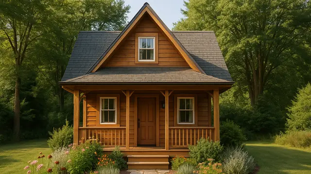 7 Inspirasi Rumah Kayu Kecil tapi Cantik, Cocok untuk Hunian Asri dan Hemat Ruang