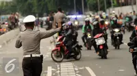 Demonstran Bubar, Aparat dan Water Canon Tinggalkan Monas