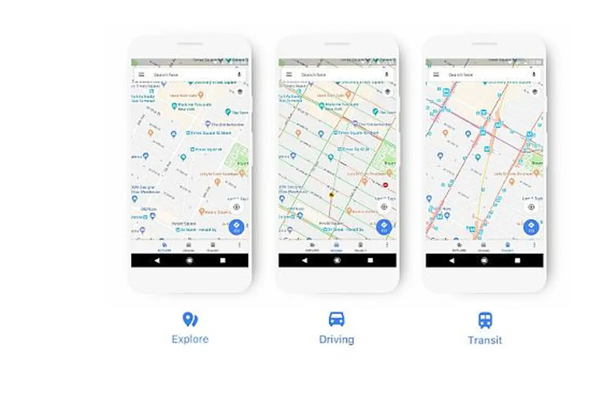 Tampilan baru Google Maps