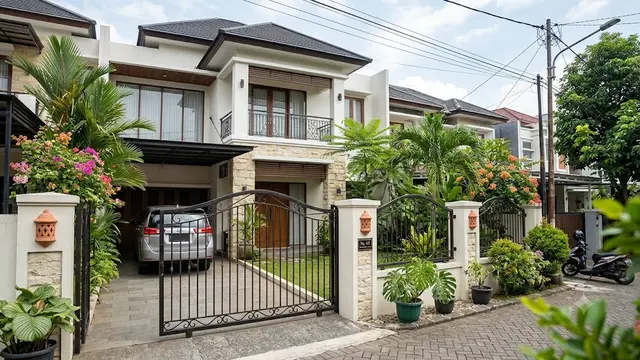 Model Pagar Mediterania Minimalis