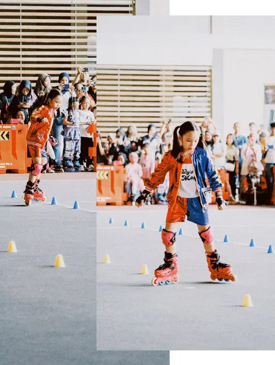 Gisel yang tak bisa mendampingi putrinya lomba pertama merasa terharu sekaligus bangga. [Instagram/gadiiing]