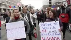 Hari Perempuan Internasional dan sejumlah aktivis di AS menyerukan aksi “Hari Tanpa Perempuan”.