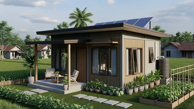 Model Rumah Pensiunan yang Nyaman dan Hemat Perawatan/Gemini AI