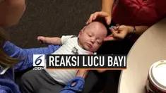 Sebuah alat bantu dengar membuat bayi tuli bisa mendengar untuk pertama kalinya. Reaksinya sangat lucu dan menggemaskan.