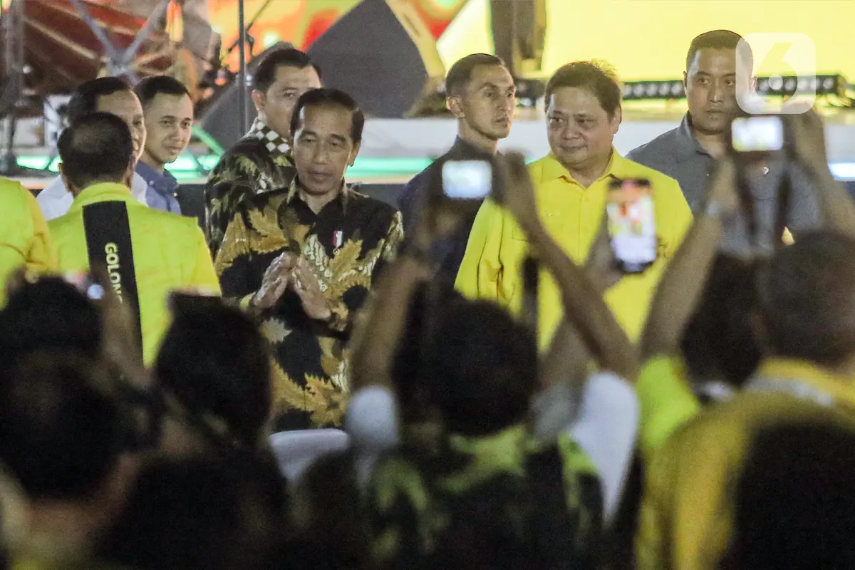 Jokowi Prabowo Hadiri HUT Partai Golkar