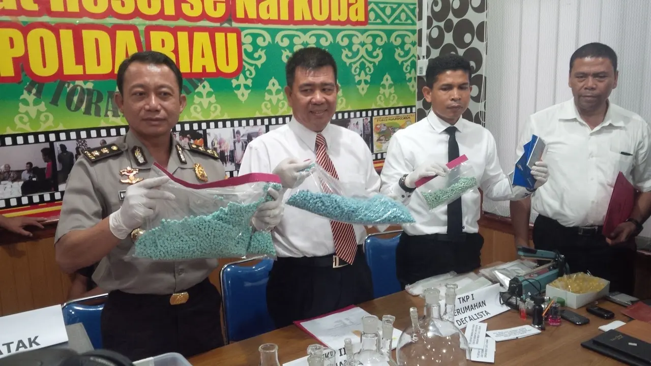 Anggota Sindikat Narkoba Jiran Ini Mau Bikin Pabrik Sabu di Riau