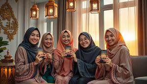 ucapan selamat puasa marhaban ya ramadhan ©Ilustrasi dibuat AI