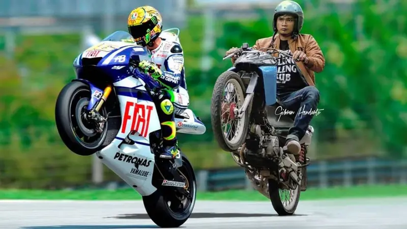 Parodi Ajang MotoGP di Kebun