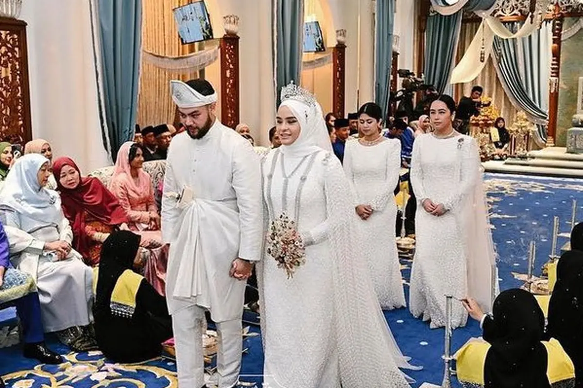 Potret Royal Wedding Puteri Kerajaan Pahang Malaysia, Afzan Aminah