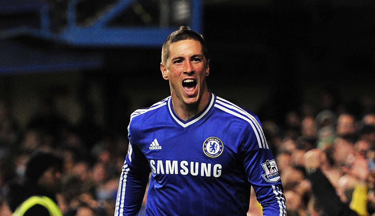 2. Fernando Torres (2010-2011) - Dari Liverpool ke Chelsea dengan nilai transfer: 52,6 juta poundsterling. Nilai saat ini menurut data inflasi: 144,9 juta poundsterling. (AFP/Glyn Kirk)