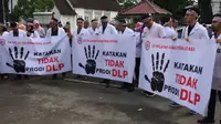 Ratusan Dokter di Medan Unjuk Rasa Tolak DLP. Foto: Reza Perdana/Liputan6.com