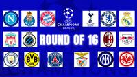Hasil Drawing 16 Besar Liga Champions 2022-2023&nbsp;(Bola.com/Bayu Kurniawan Santoso)