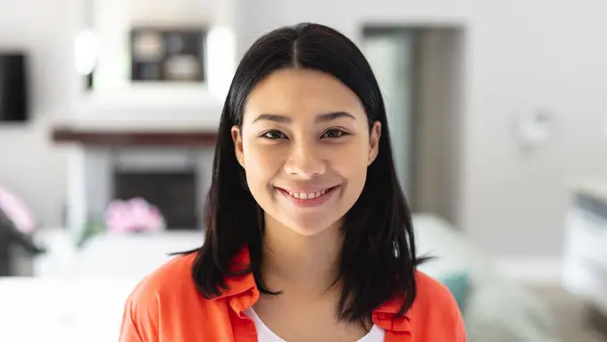 bahagia dewasa cantik mandiri baju orange