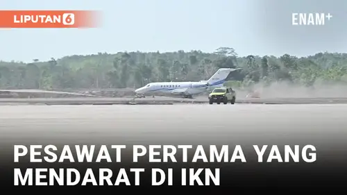 VIDEO: Sejarah! Jet Pertama yang Mendarat di IKN