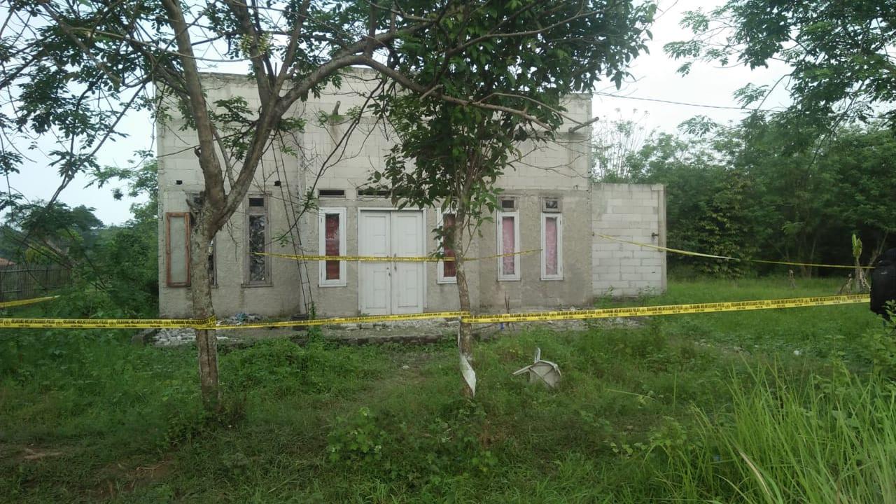 Kediaman pria yang gantung diri di Kampung Sukamantri, Desa Gembong, Kecamatan Balaraja, Kabupaten Tangerang